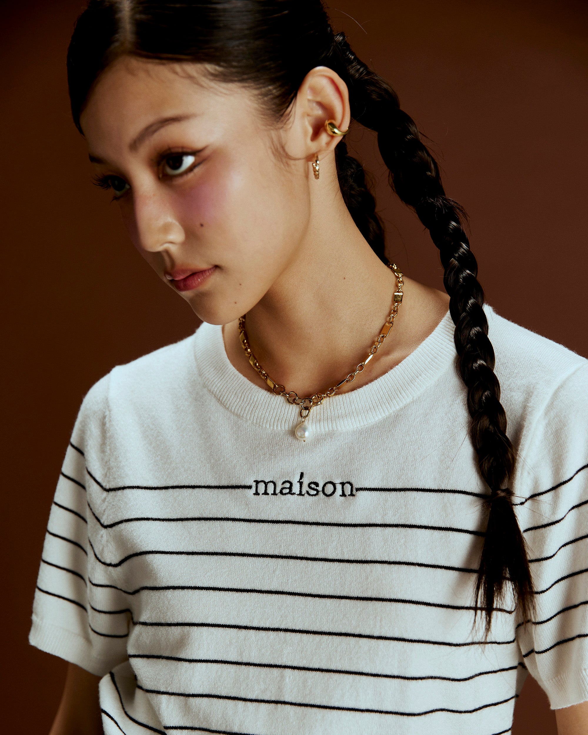 Ivory-Black Striped_01