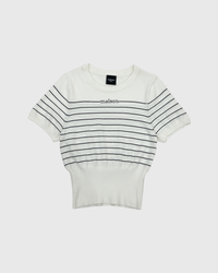Ivory-Black Striped