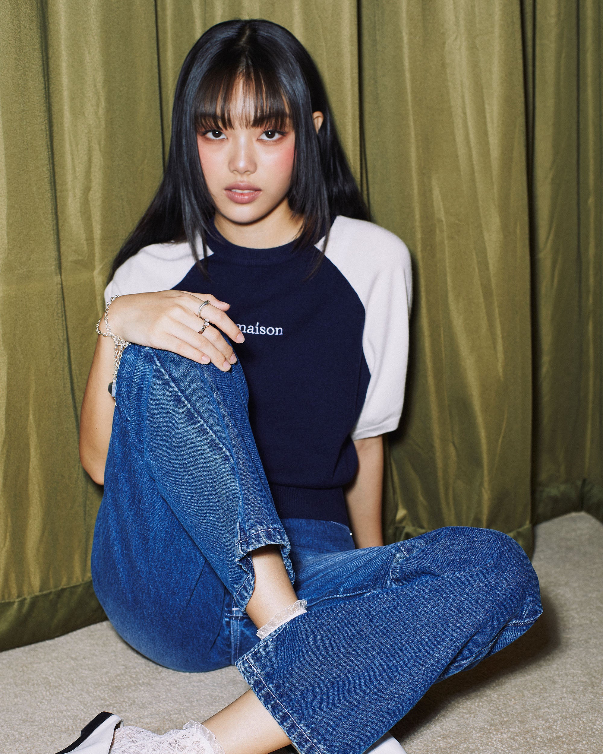 Navy-Ivory