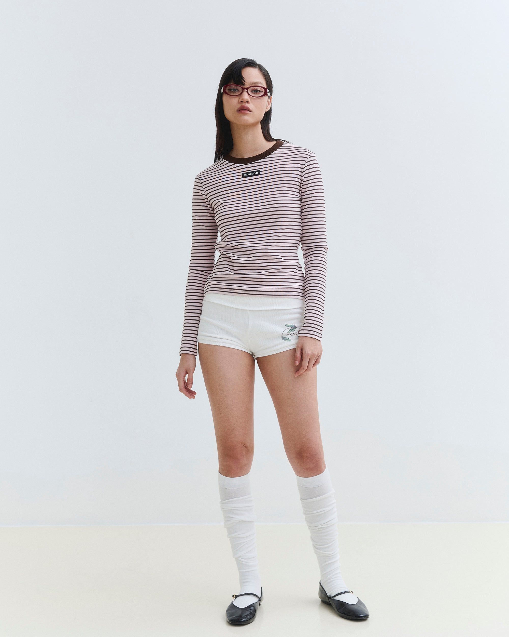 Pale Pink-Dark Brown