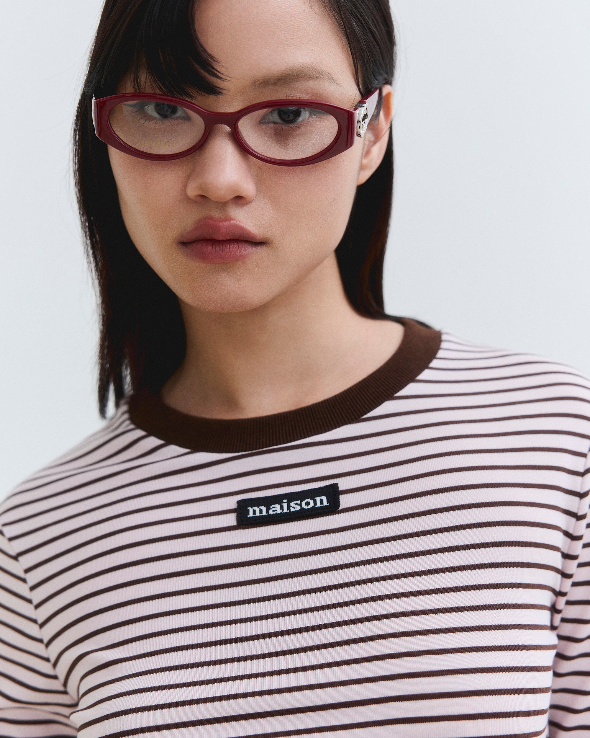 Pale Pink-Dark Brown